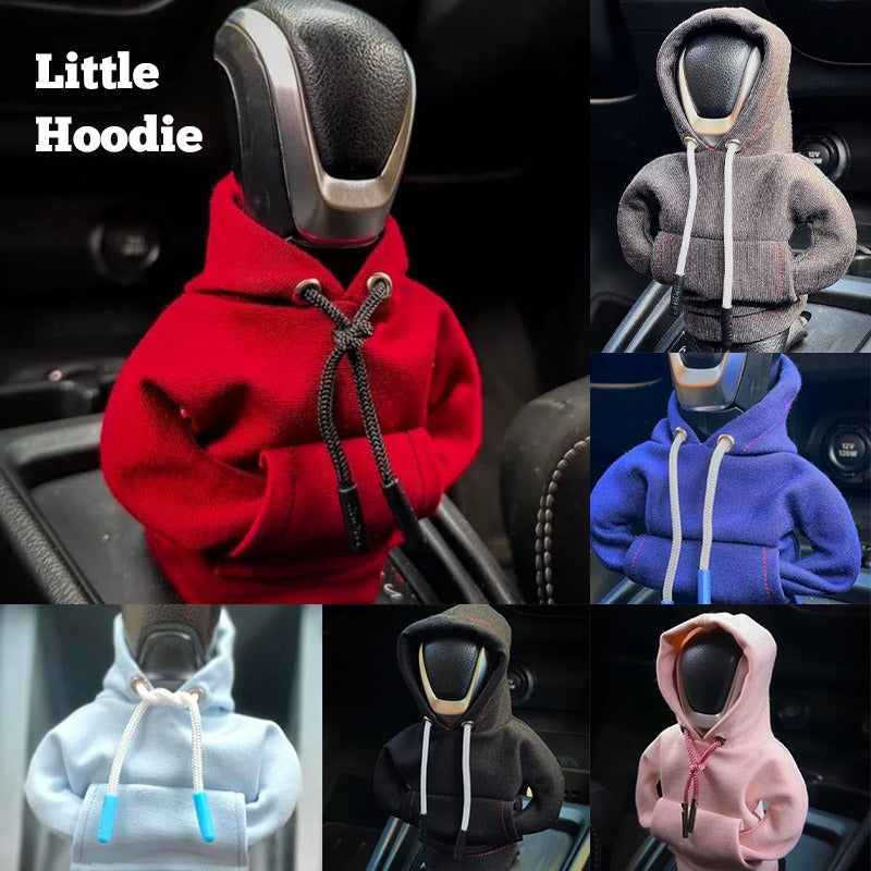 Automotive Interior Accessories Fashionable Hooded Shirt Shift Knobs Mini Hoodie Car Gear Shift Cover - Korvel