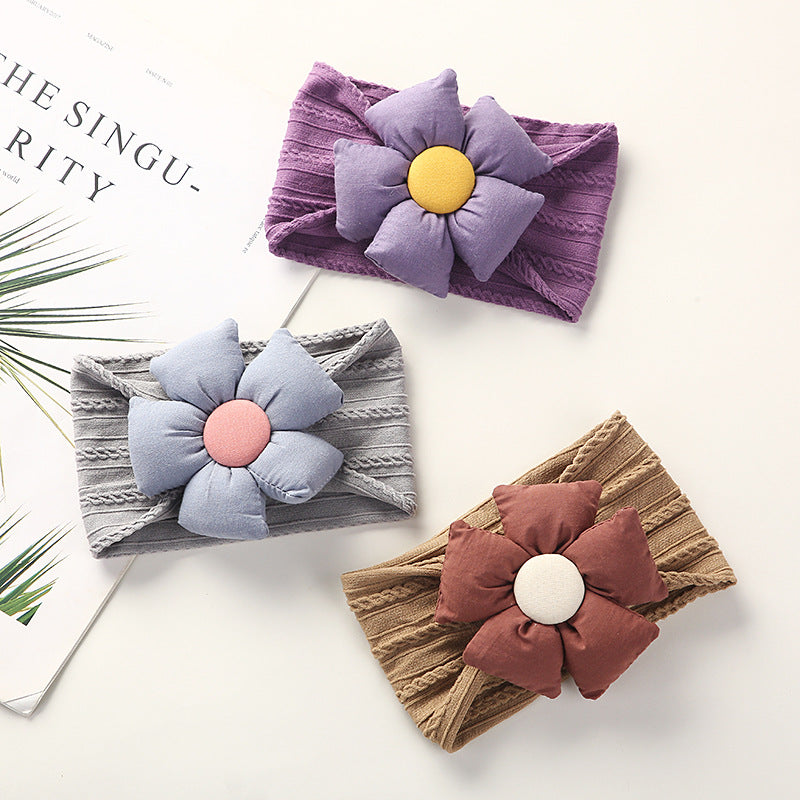 Diadema de Flores de Nylon Jacquard para Niños