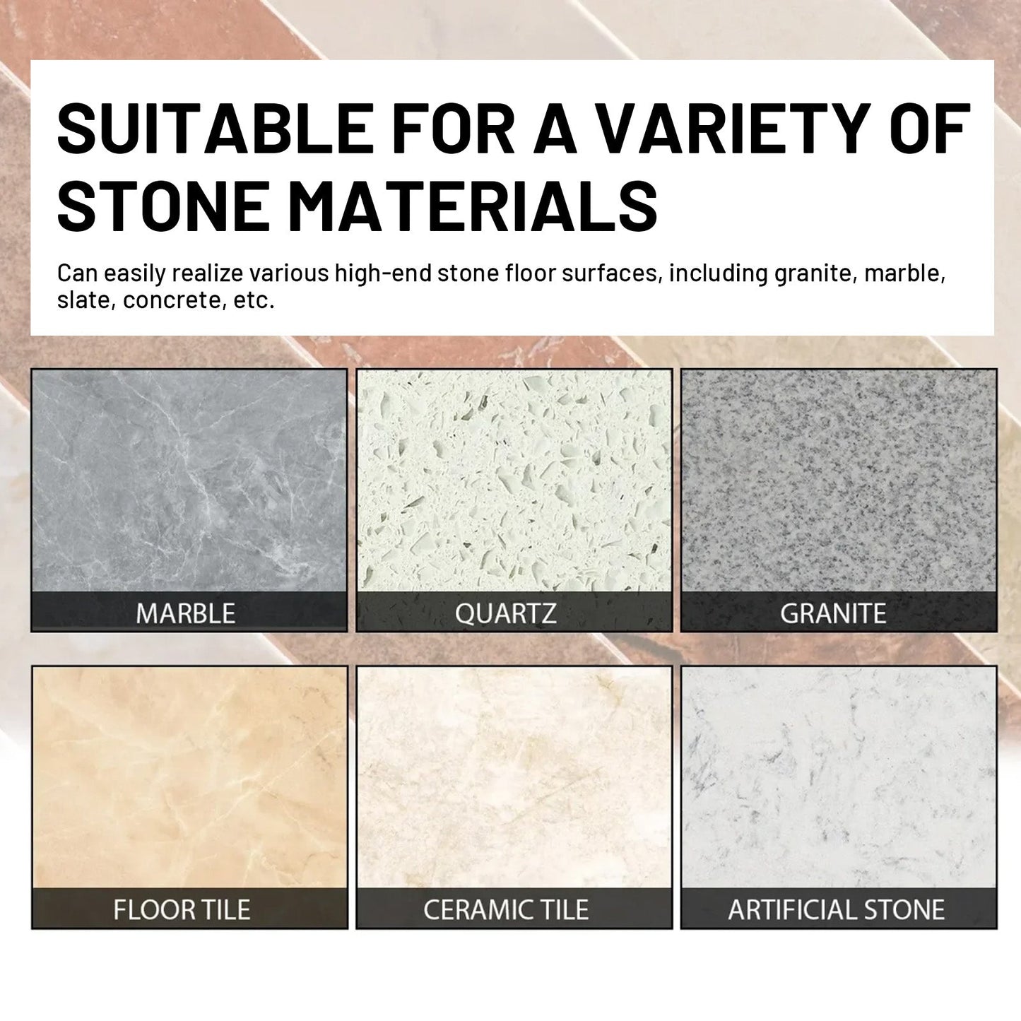 Stone Crystal Plating, Bathroom Floor Tile Clean Refresh Stone Polished Decontamination Clean - Korvel