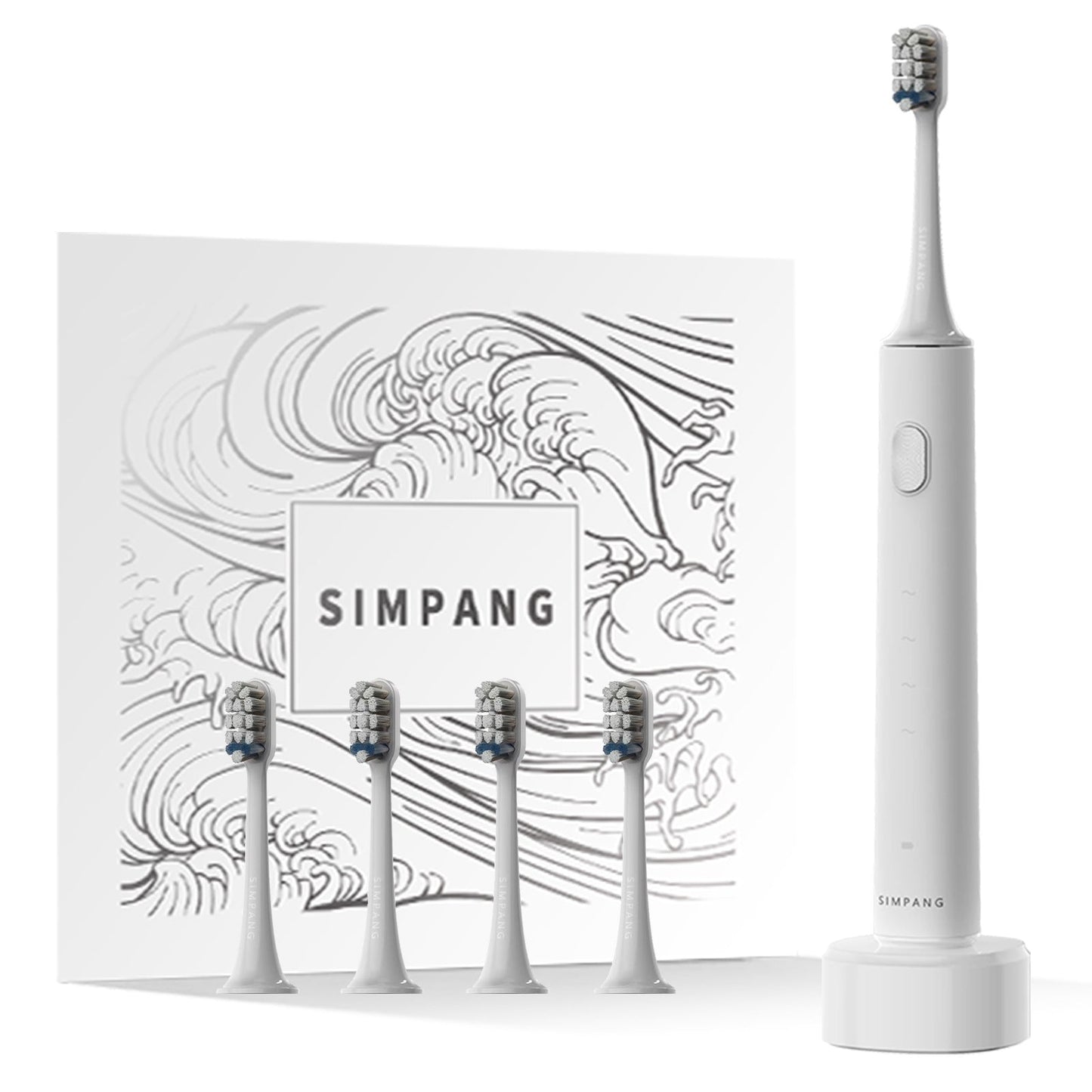 Smart Sonic Electric Toothbrush Soft Bristles Wireless Charging Adult Gift Box - Korvel