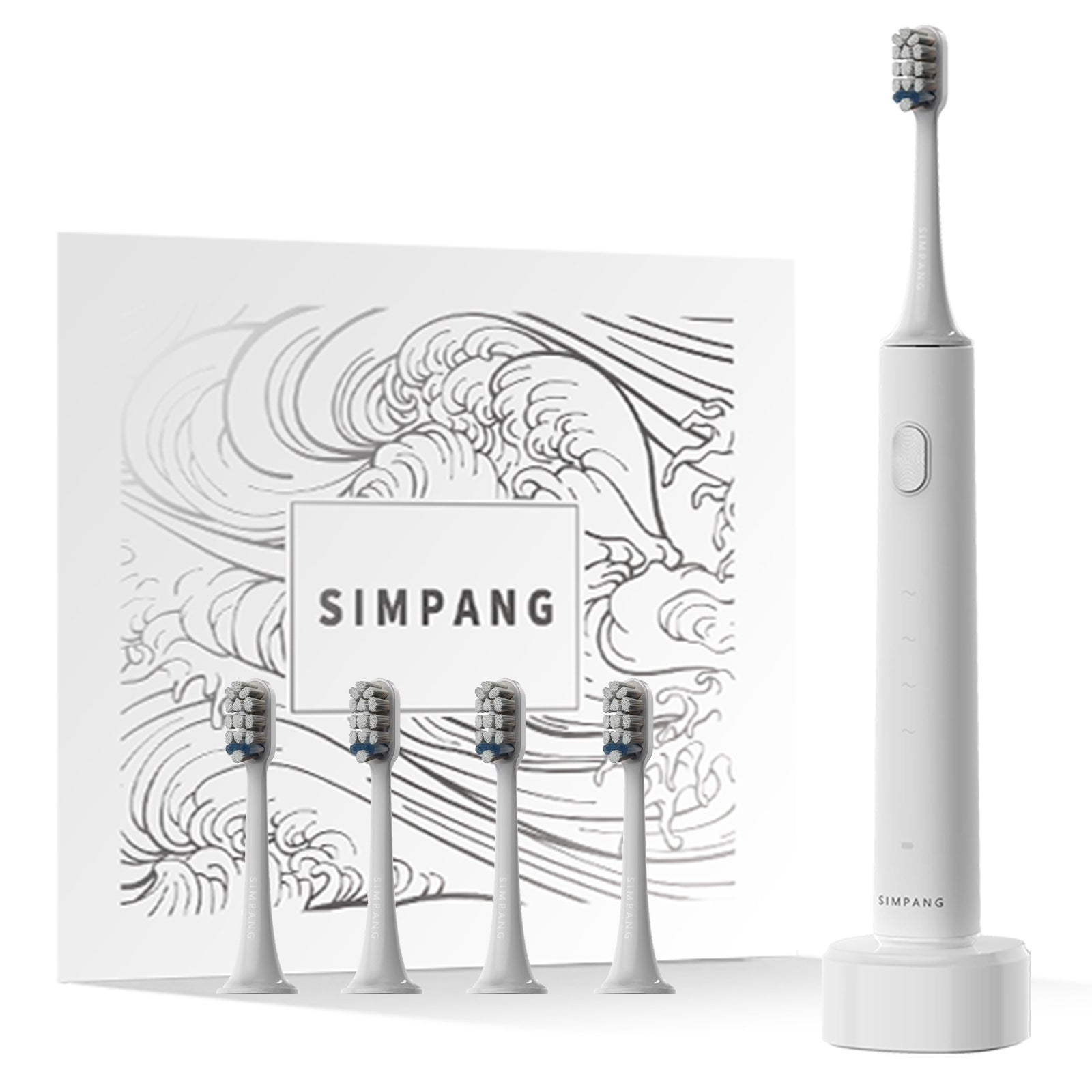 Smart Sonic Electric Toothbrush Soft Bristles Wireless Charging Adult Gift Box - Korvel