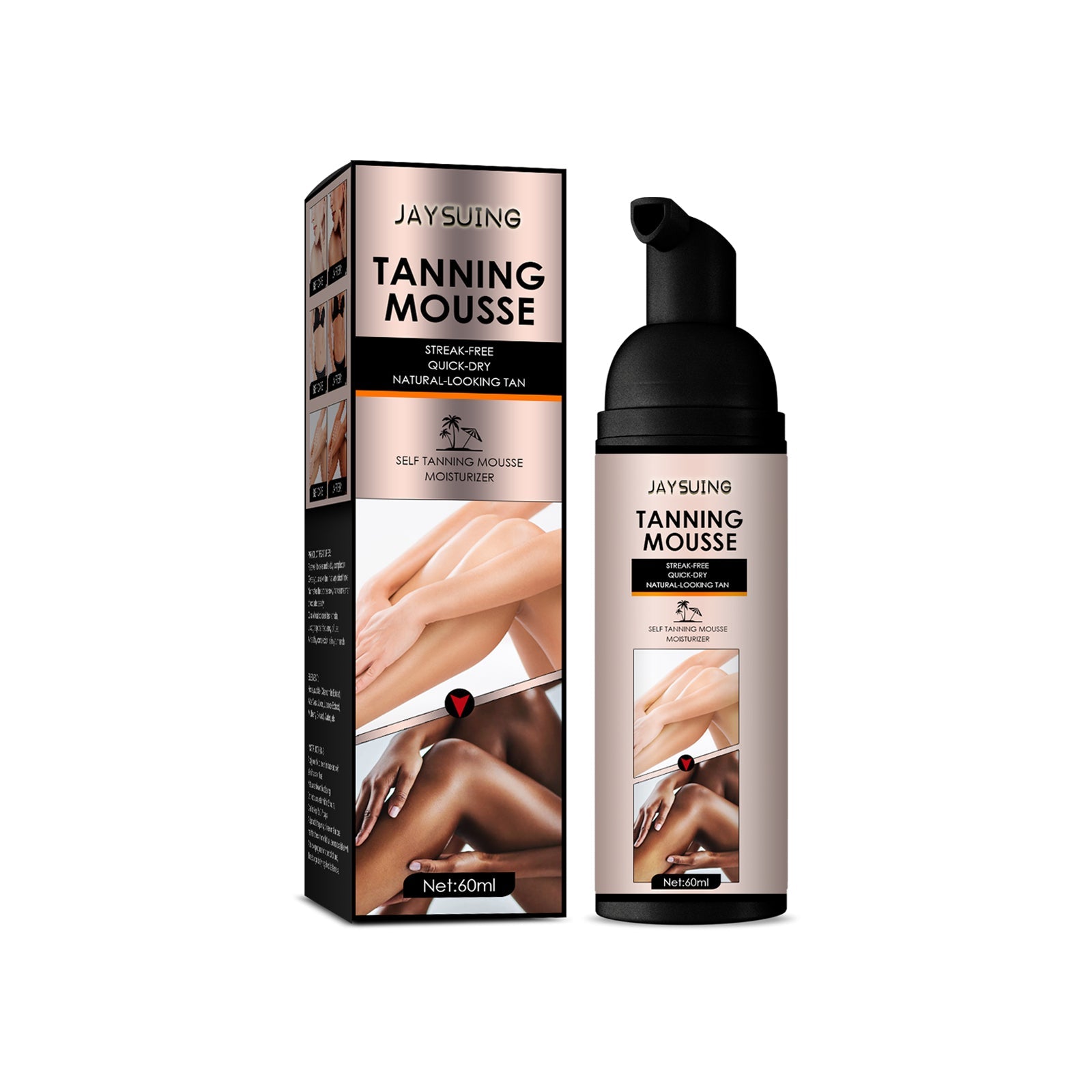For Black Mousse, Summer Self-Tanning For Tanning Wheat Tan For Moisturizing Black Skin Mousse - Korvel