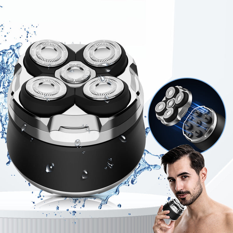 Rechargeable 5-Point Rotary Shaver for Men