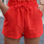 Summer new fungus waist slanted pocket casual shorts - Korvel