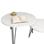 Ensemble de 2 tables basses rondes empilables de 27,56'' - Blanc