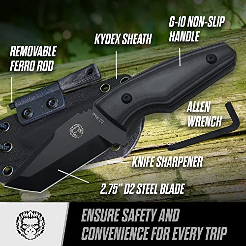 Ultimate Grey Tanto Neck Knife Gift Set for Adventurers - Korvel