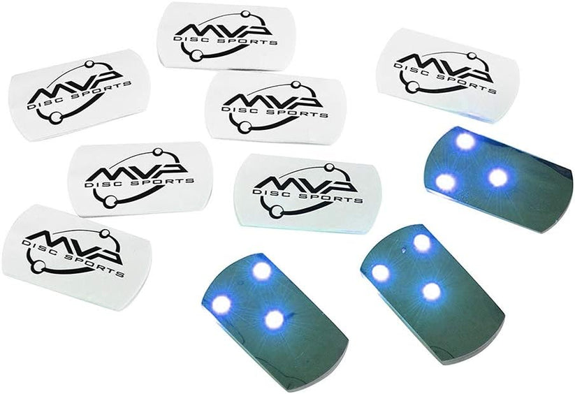 Luces LED Disc Lights MVP Tri-Lit Turquesa - Paquete de 5, 10 o 20