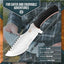 Tracker D2 Bushcraft Survival Knife Set - Ultimate Outdoor Companion (Black & Orange) - Korvel