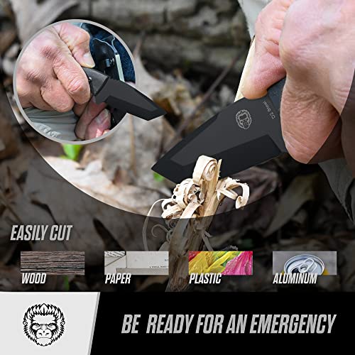 Ultimate Grey Tanto Neck Knife Gift Set for Adventurers - Korvel
