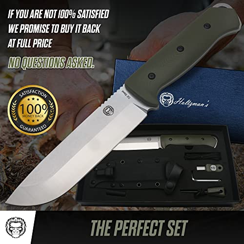 Bushwhacker D2 Steel Bushcraft Survival Knife Gift Set - Ultimate Outdoor Companion - Korvel