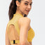 Full Size Cropped Cutout Back Zipper Front Active Tank Top