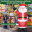 Santas géant gonflable de 1,95 m avec lumières LED