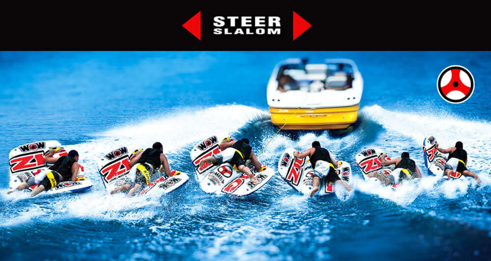WOW Watersports Zig Zag Tubo de Agua Remolcable Direccionable