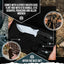 Tracker D2 Premium Bushcraft Survival Knife Set (Black & Gray) - Korvel