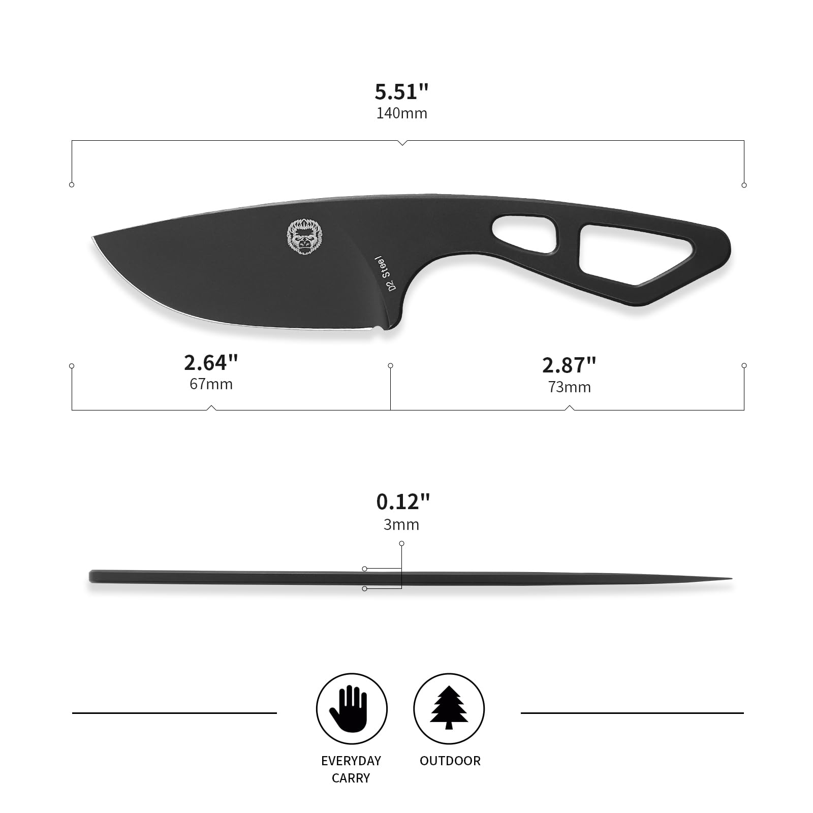 "THE SNAKEBITE" ULTIMATE SURVIVAL NECK KNIFE - Korvel
