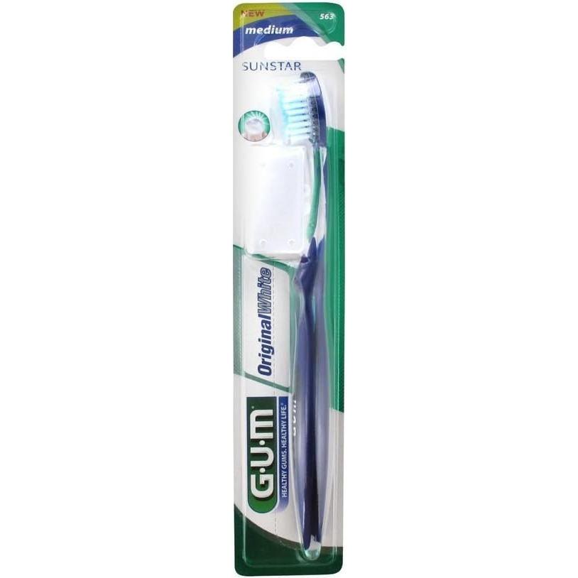 Cepillo de dientes GUM Original White 563 de dureza media - Azul