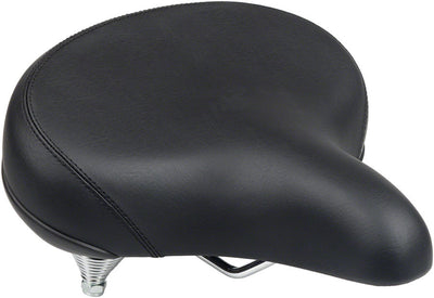 MSW Cruiser Saddle - Comfortable Springs Steel Black
