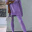 Women's Sports Casual Slit Hooded Sweatshirt Tights Set