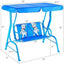 Outdoor Kids Patio Swing Bench with Canopy for 2