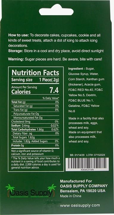 Santa Face Edible Cake Decorations - 15 Count