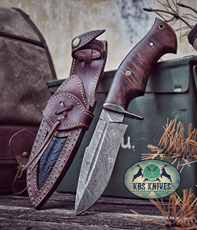 Premium Handmade Damascus Steel Hunting Knife - Korvel
