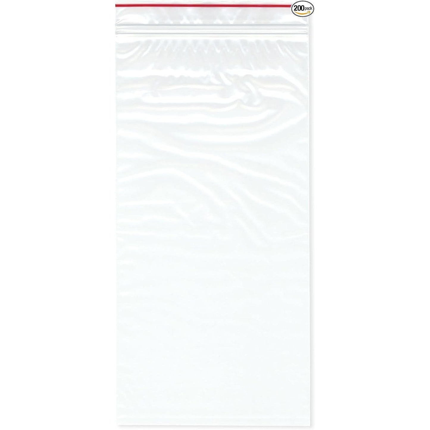 Premium Zip Storage Bags - 6" x 12" - 200 Count