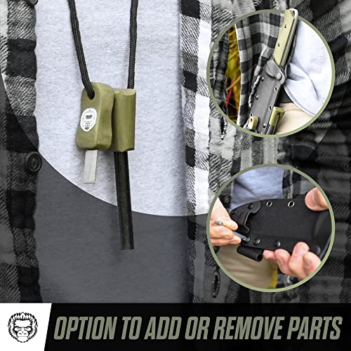 Bushwhacker D2 Steel Bushcraft Survival Knife Gift Set - Ultimate Outdoor Companion - Korvel