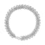 .925 Sterling Silver Diamond Double Row S-Link Bracelet - 7.5 Inches