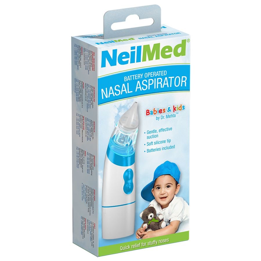 NeilMed® Battery Operated Nasal Aspirator for Babies and Kids