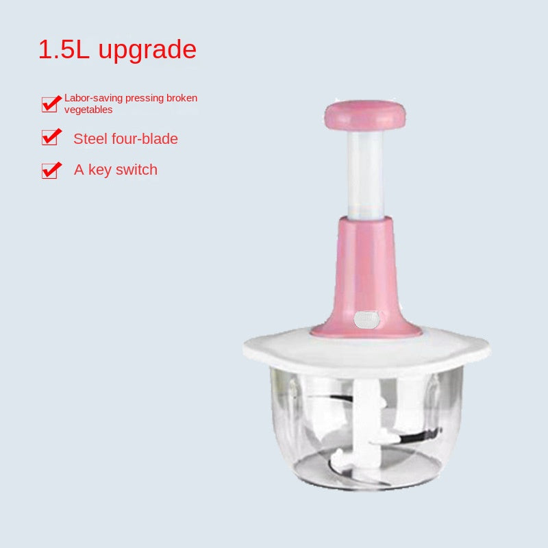 Manual Garlic Press & Food Processor for Home Cooking