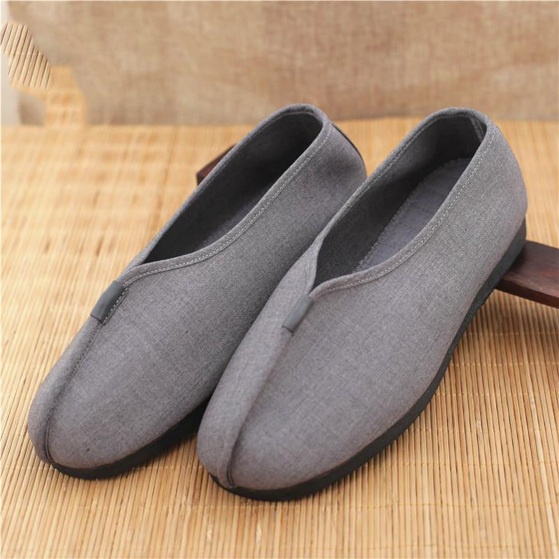 Monk Shoes Single Shoes Arhat Shoes Men's Cloth Top Cotton Shoes Monk Light soled Meditation Shoes - Korvel