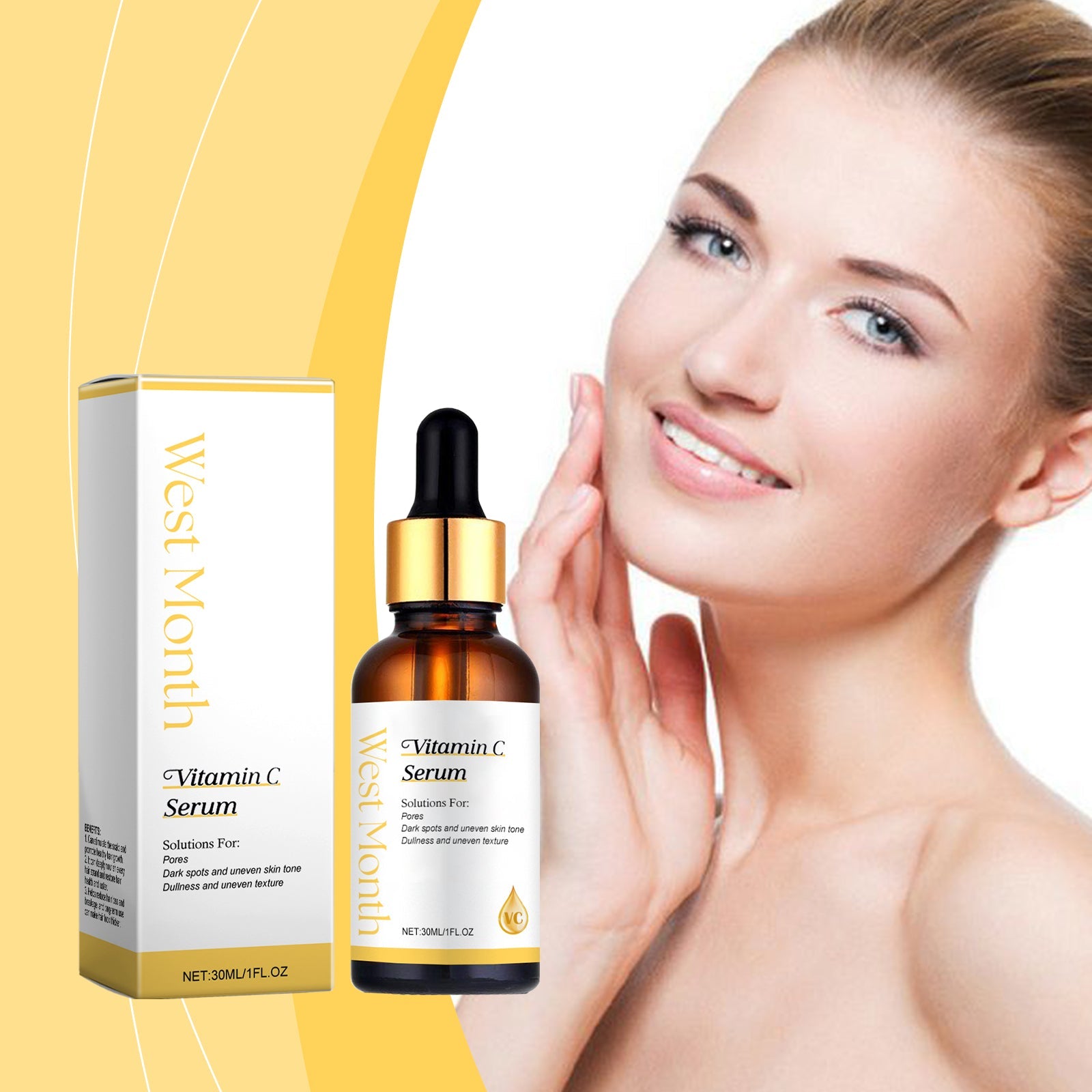 Vitamin C Essence, Moisturizing And Tender Skin Essence - Korvel