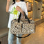 Leopard Print Large Capacity Travel Shoulder Bag