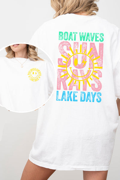 Camiseta extragrande Boat Waves Lake Days 5214 CC