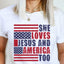 Jesus and America Tee 5215