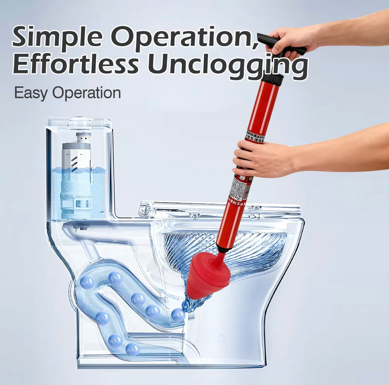 SwiftForce Drain Blaster - High-Pressure Drain Cleaning Tool