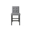 TOPMAX 5-piece cabinet dining table set, wooden square dining table and chairs, and 4 soft cushioned high back chairs in black - Korvel