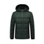 Chaqueta de algodón acolchada con capucha para hombre