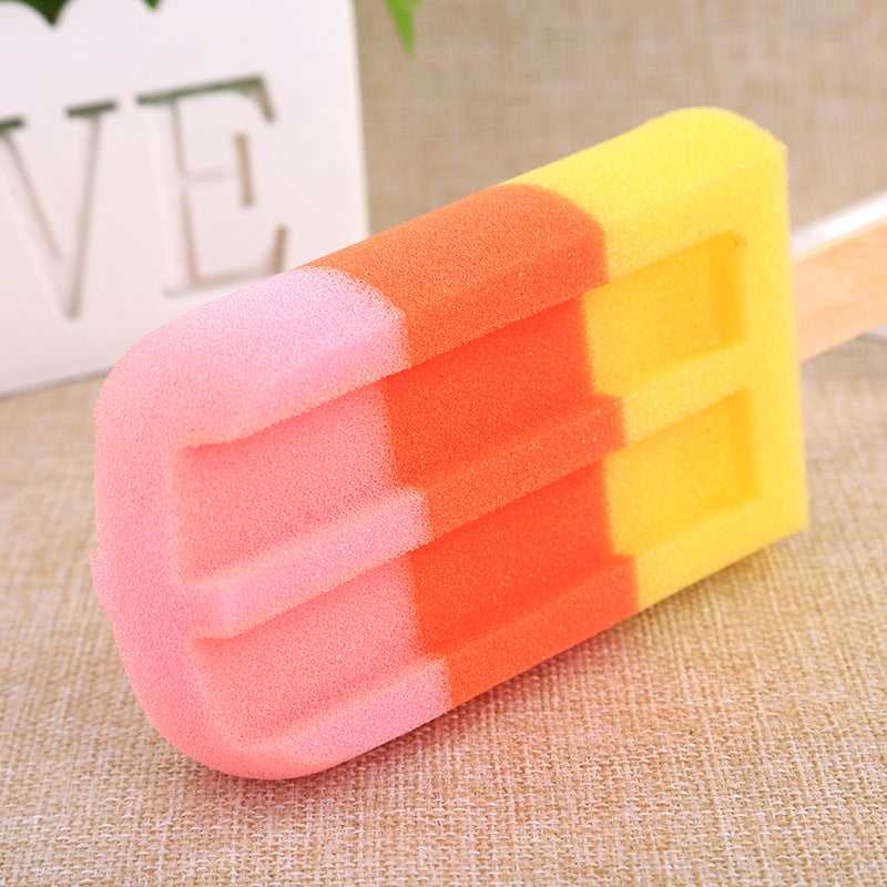 Esponja Cepillo Multi-Funcional en Forma de Helado para Limpiar