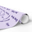 Emballage de mots inspirants – Emballage cadeau violet clair