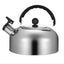 A 3L stainless - steel kettle for gas heating. It features a whistle and a comfortable handle, suitable for cooking and tea. - Korvel