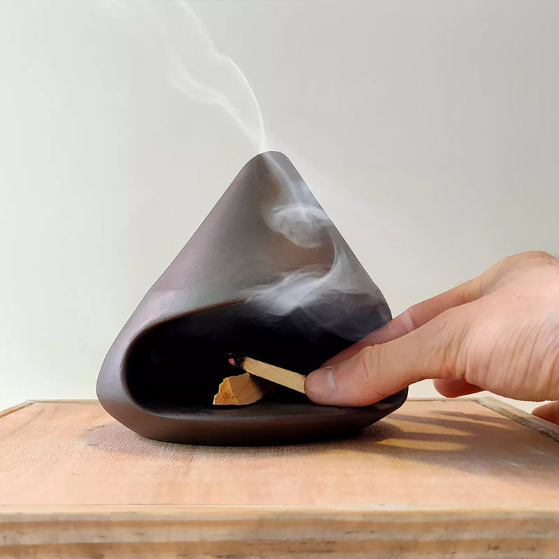Handcrafted Ceramic Palo Santo and Sage Holder - A Practical Incense Burner and Scent Stand for Home Decor - Korvel