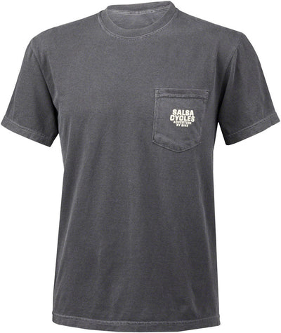 Salsa Logo Short Sleeve Pocket T-Shirt - Unisex Grey Large