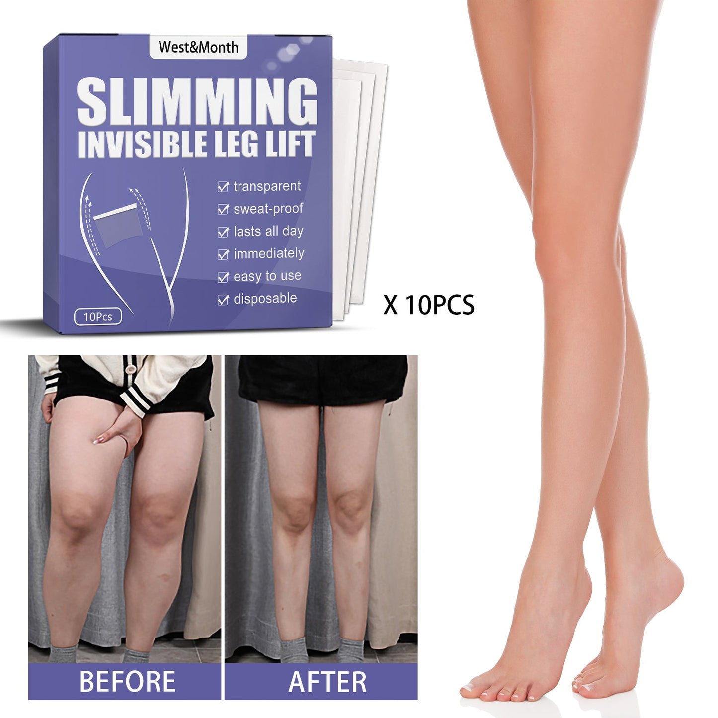 Bâton de levage de jambe invisible pour un contour de jambe amélioré