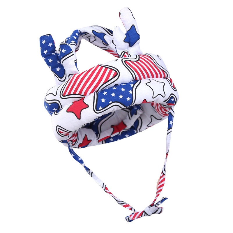 Baby anti-collision hat baby walking anti fall hat children's anti fall head protection hat safe breathable and washable - Korvel