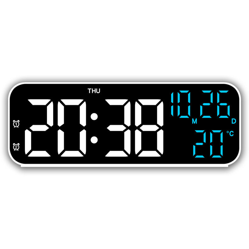 Premium Digital Alarm Clock with Temperature and Voice Control
