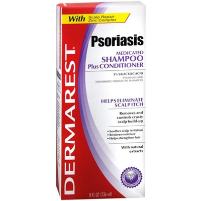 Dermarest Psoriasis Medicated Shampoo & Conditioner Set - 8 Fl Oz