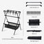 Outdoor camping folding shelf camping car drying rack drying net drying rack storage rack - Korvel