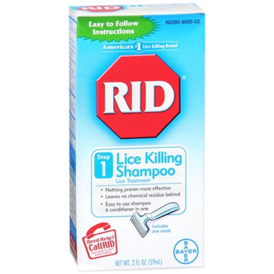RID Lice Killing Shampoo with Nit Comb - 2 Ounces