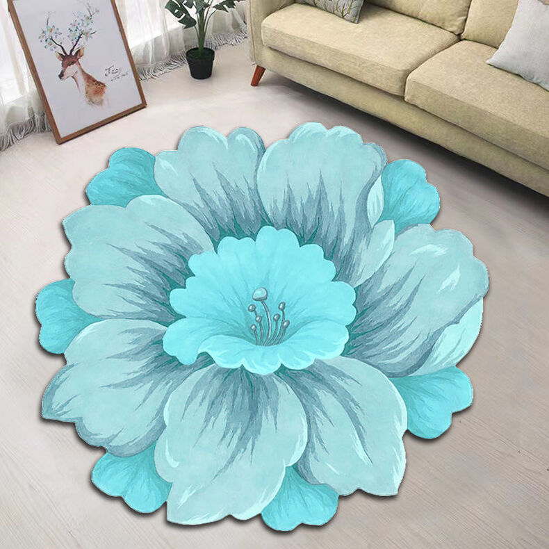 Nordic Floral Living Room and Bedroom Floor Mat